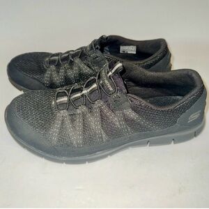 Skechers Wide Fit “Gratis Strolling” Slip On Athletic Walking Sneakers, Sz 8.5